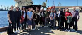 Among other things, the students visited the free port of Riga on their study trip.